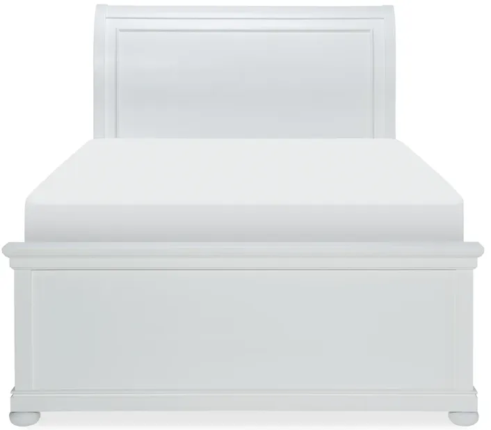 SLEIGH HEADBOARD FULL WHITE FINISH - CANTERBURY WHITE