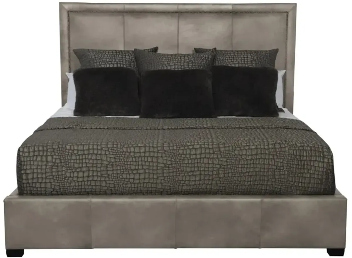 Bernhardt Morgan Leather Panel Queen Bed