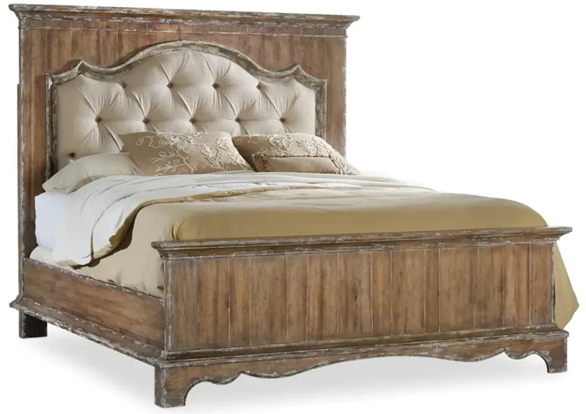 Hooker Furniture Chatelet California King Upholstered Mantle Panel Bed