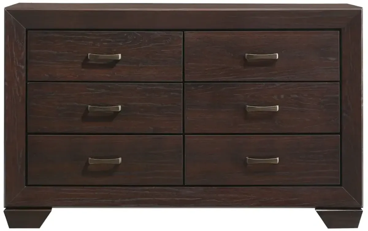 Coaster Kauffman 6-Drawer Dresser Dark Cocoa