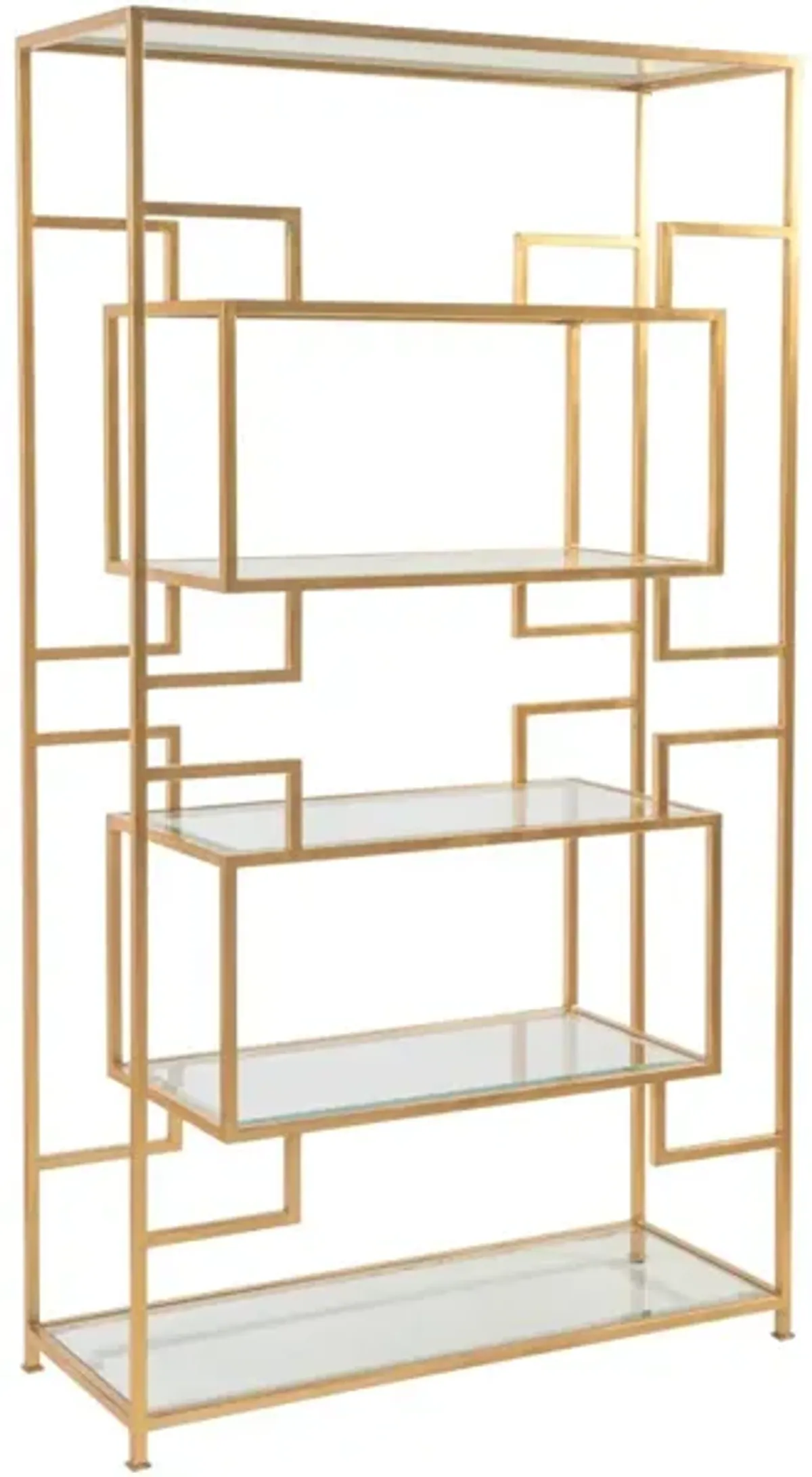 Artistica Home by Lexington Metal Designs Gold Leaf Metal Suspension Bookcase