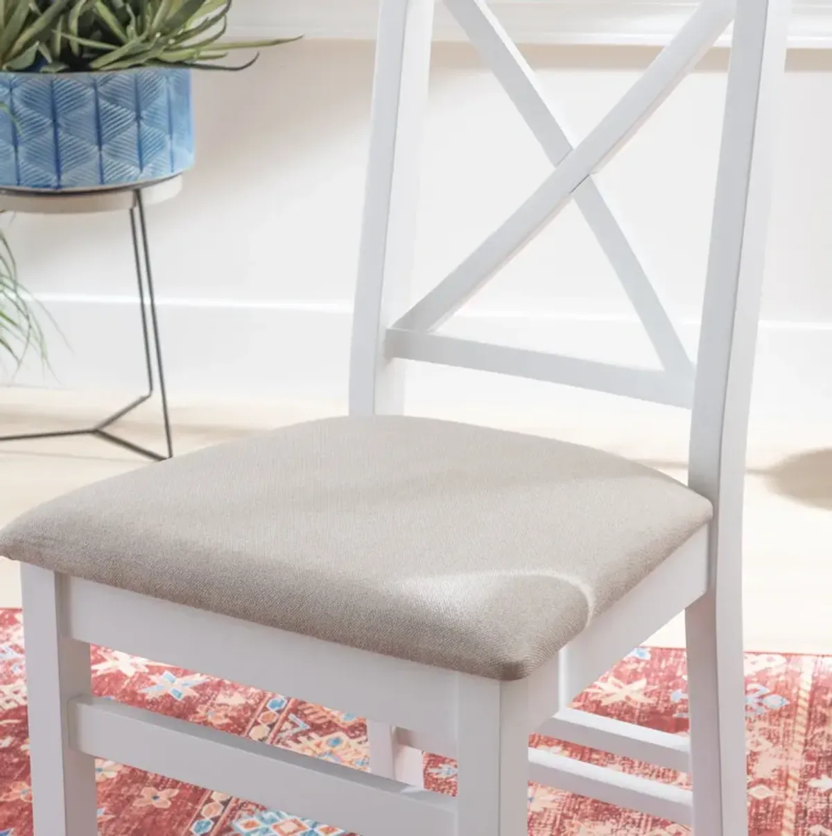 Linon Triena X-Back Dining Chair White