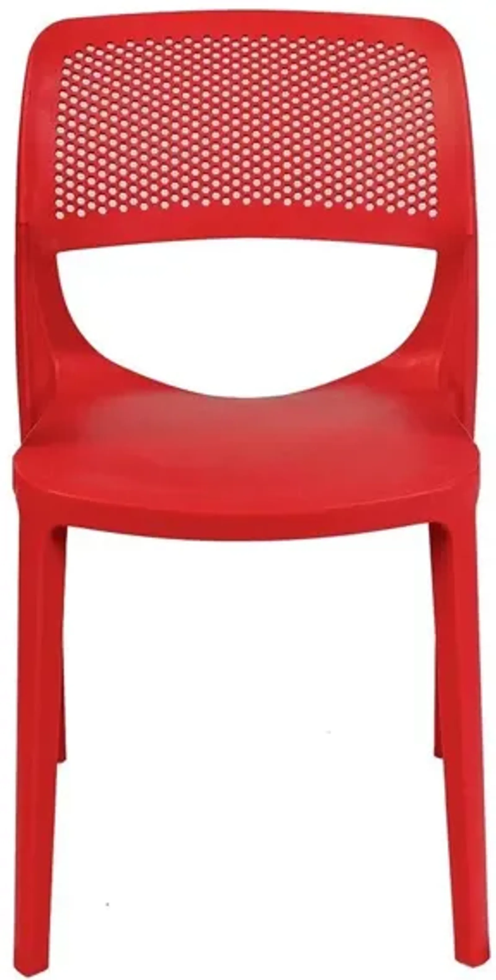 Rainbow Outdoor Mila Side Chair in Red