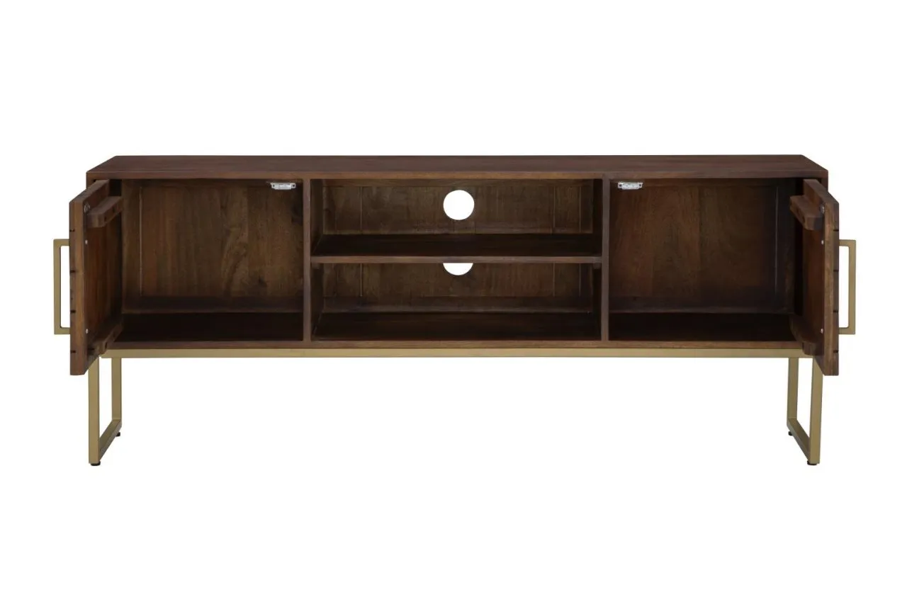 SAN MARINO TWO DOOR SOLID WOOD TV STAND