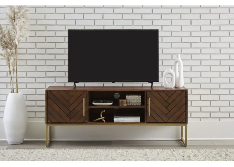 SAN MARINO TWO DOOR SOLID WOOD TV STAND