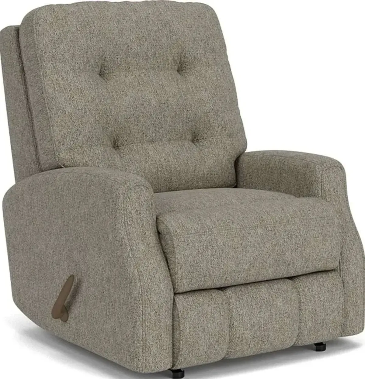 Flexsteel Devon Gray Vapor Rocking Manual Recliner