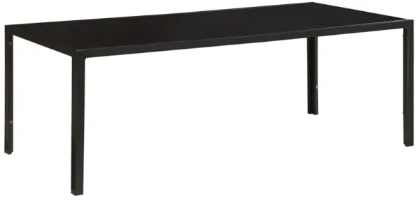 Coaster Brock Rectangular Glass Top Coffee Table Set Black