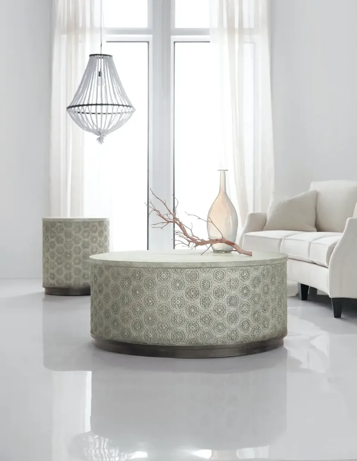 Hooker Furniture Melange Greystone Round Cocktail Table