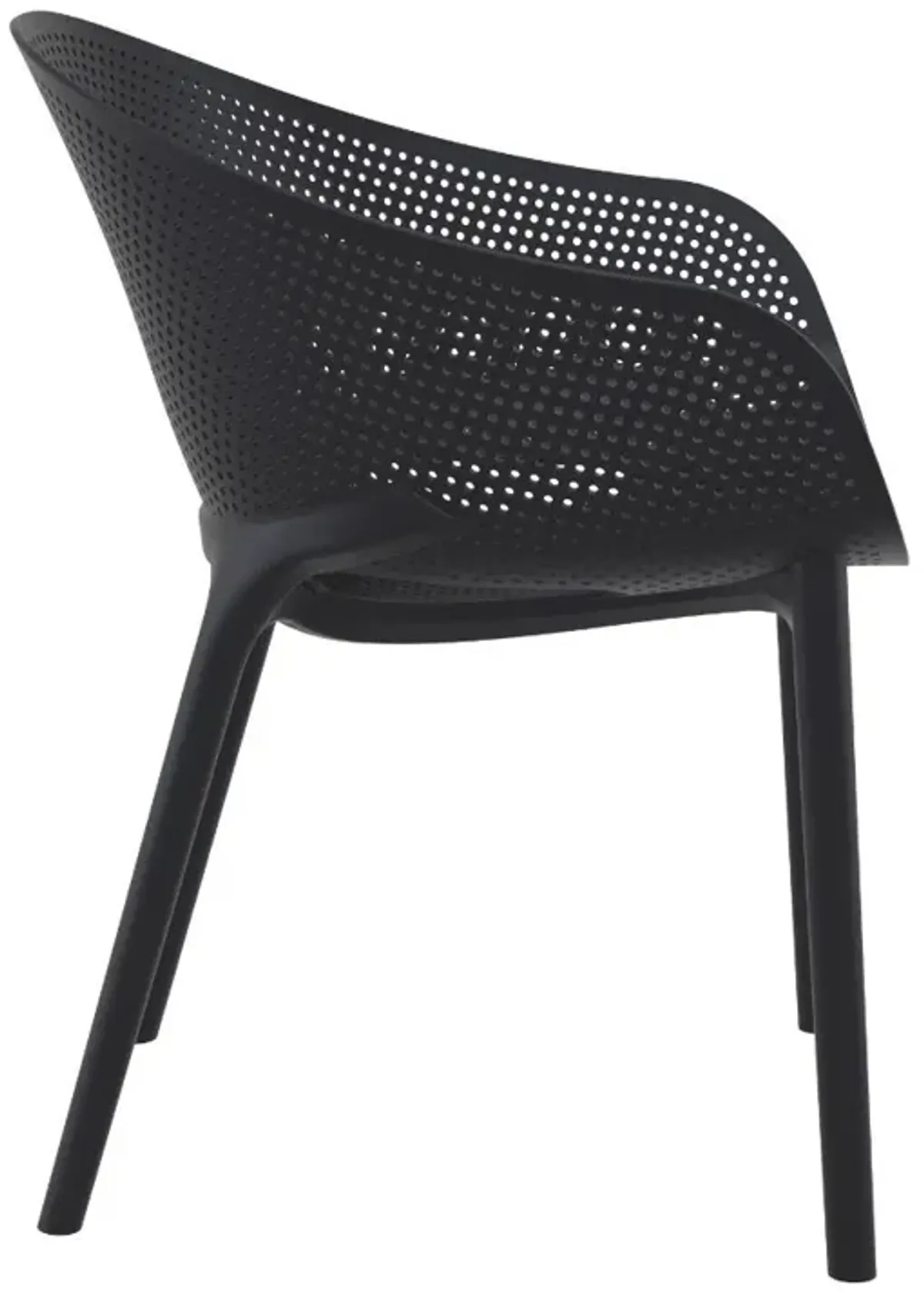 Compamia Sky Pro Stacking Dining Chair Black