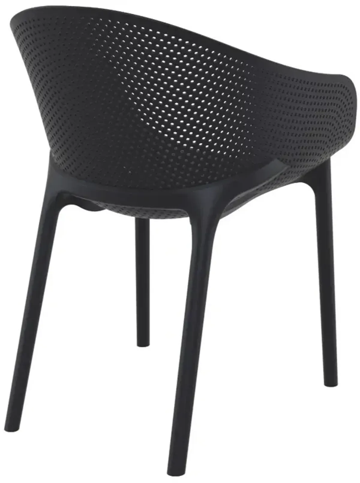 Compamia Sky Pro Stacking Dining Chair Black