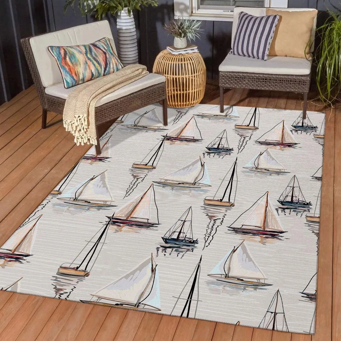 HARBOR IVORY 5'X8' AREA RUG