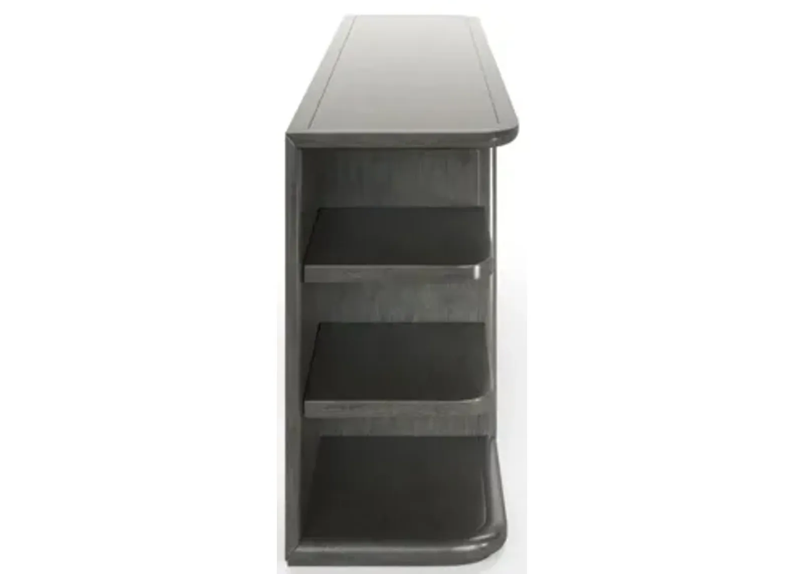 Casa Inspirata Cannello Console Table Argento Medium Grey Wood Finish