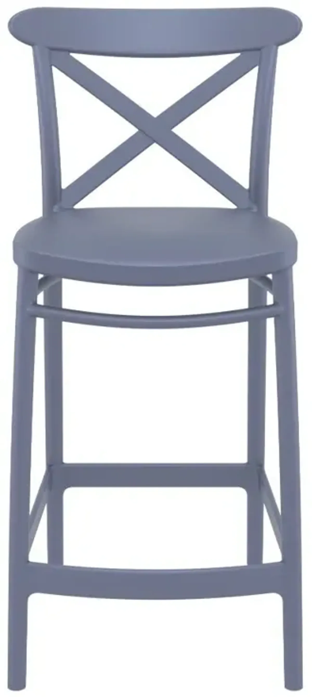 Compamia Cross Counter Stool Dark Gray