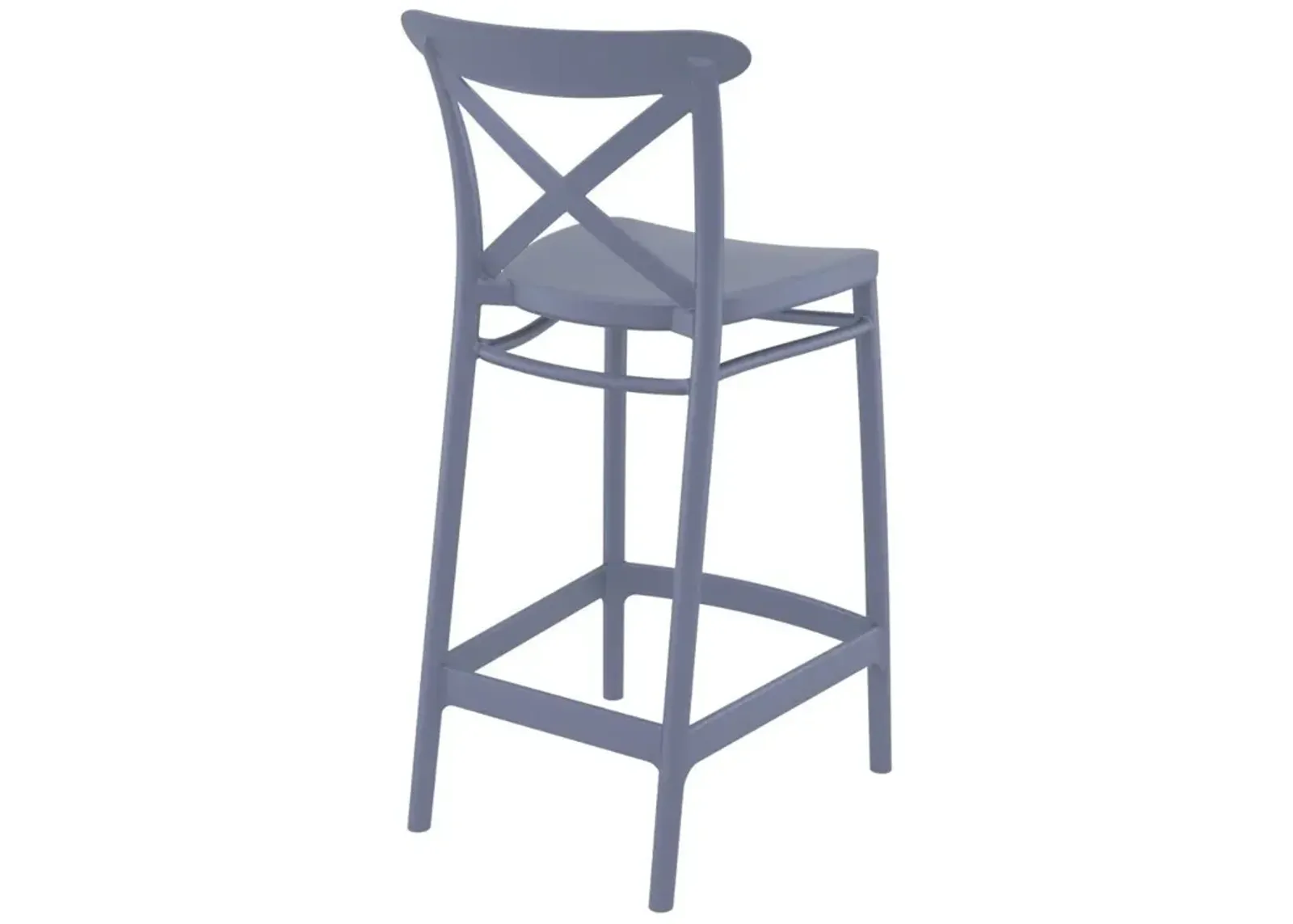 Compamia Cross Counter Stool Dark Gray