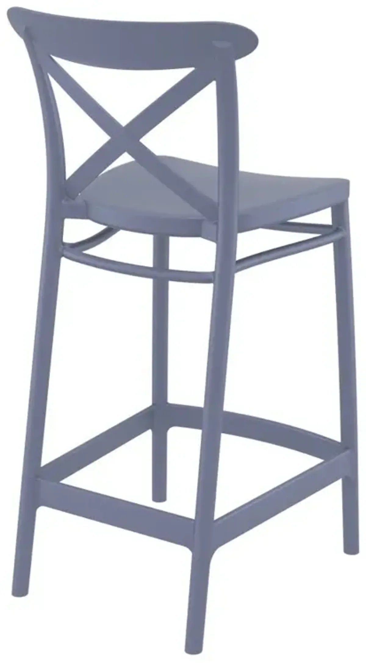 Compamia Cross Counter Stool Dark Gray