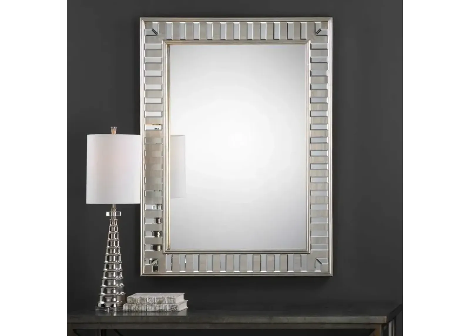 Uttermost Lanester Silver Leaf Mirror