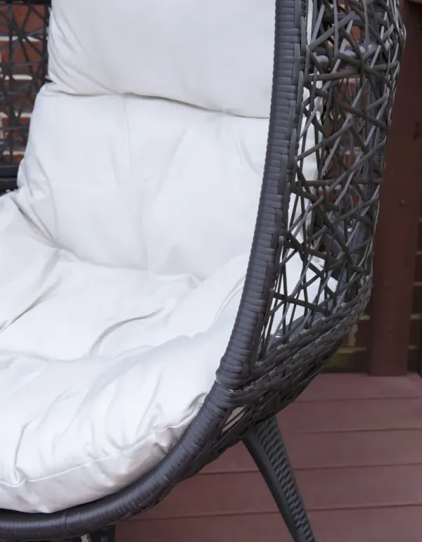 EGBERT ROUND CHAIR - BROWN