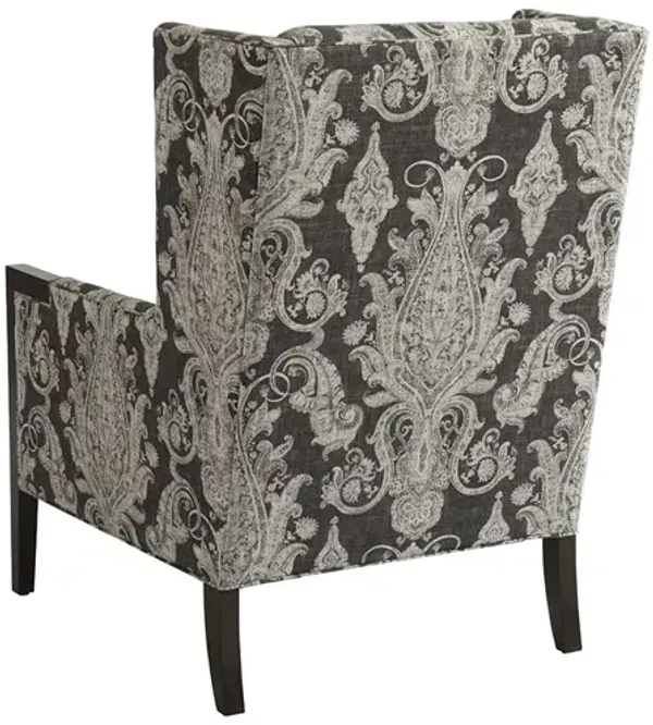 Barclay Butera Upholstery by Barclay Butera Gray & Beige Stratton Wing Chair
