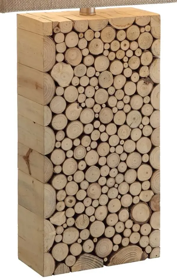 Crestview Stacked Wood Wood Table Lamp