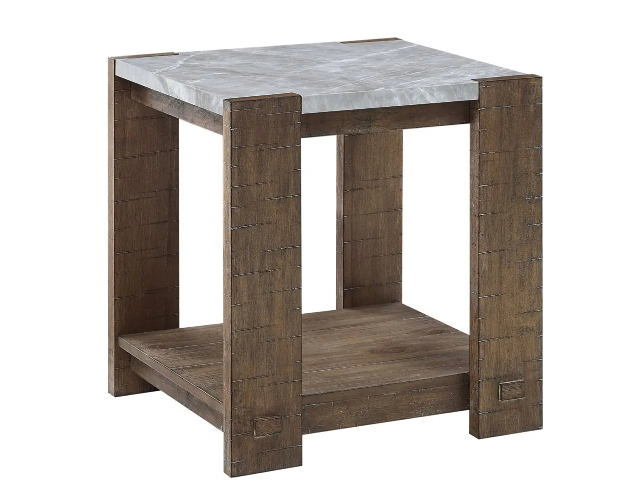 LIBBY SINTERED STONE END TABLE