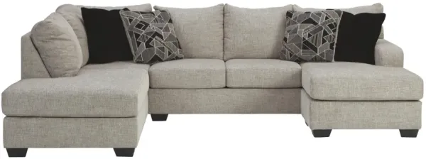 Ashley Megginson 2-Piece Sectional with Chaise Left-Arm Facing Storm