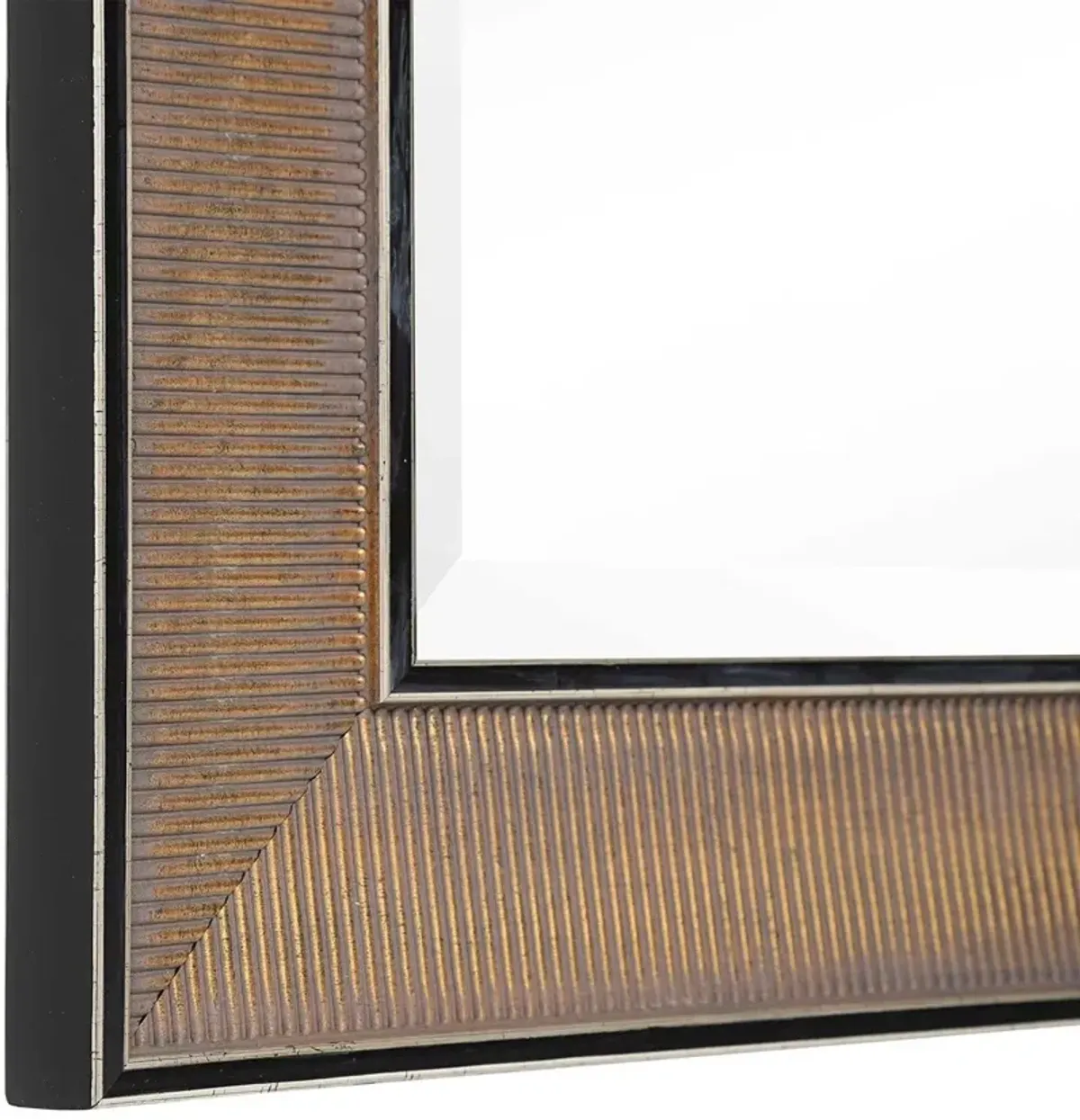 Uttermost Valles Antiqued Gold & Rust Glaze Mirror