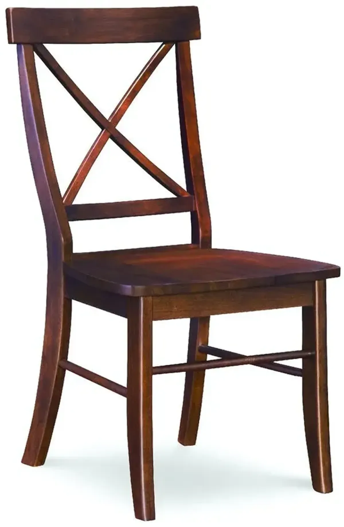 John Thomas Dining Essentials X-Back Wood Dining Chair in Espresso