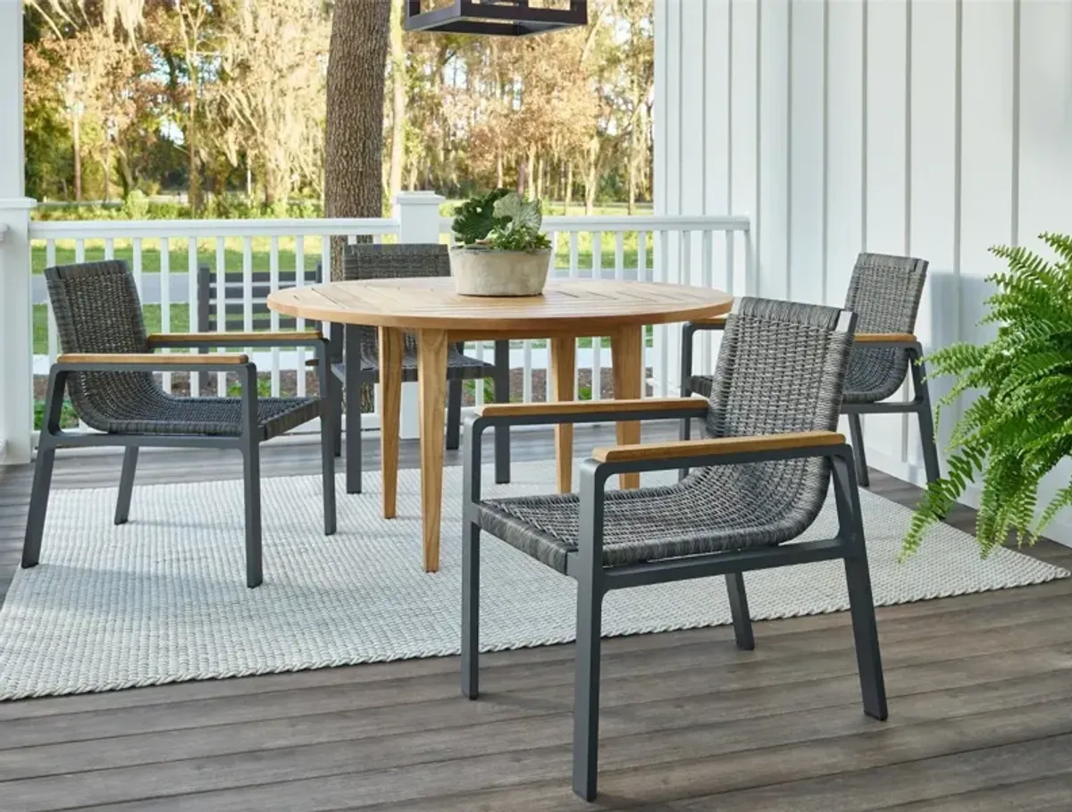 Universal Coastal Living Outdoor San Clemente Carbon Aluminum Dining Chair