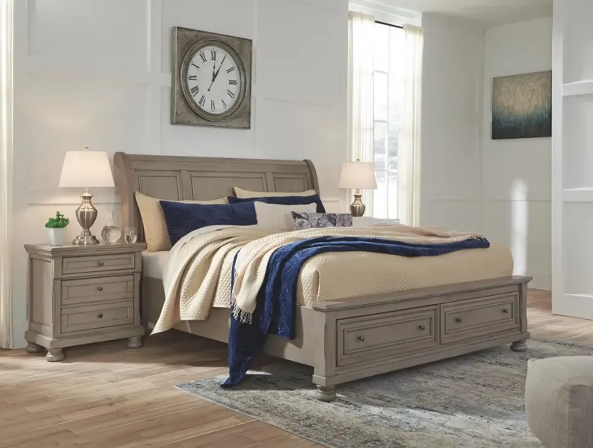 Ashley Lettner Light Gray California King Sleigh Bed