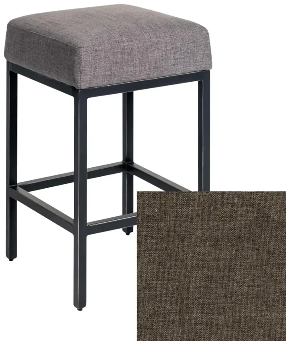 Nest Home Black Iron/Barbury Stone Flynn Counter Stool