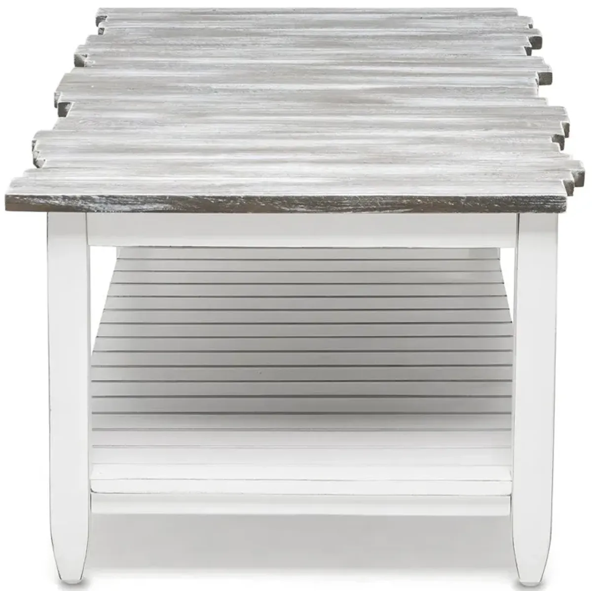 Seawinds Picket Fence Coffee Table Grey/Blanc Finish