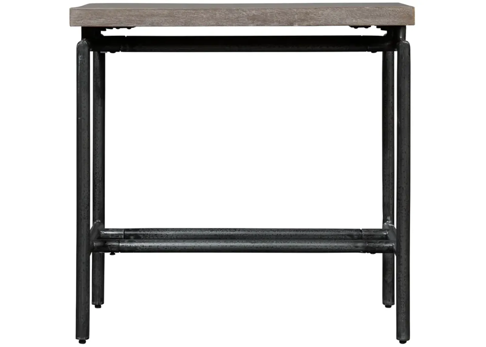 Hekman Rectangular Solid Wood Chairside Table Gray Sedona