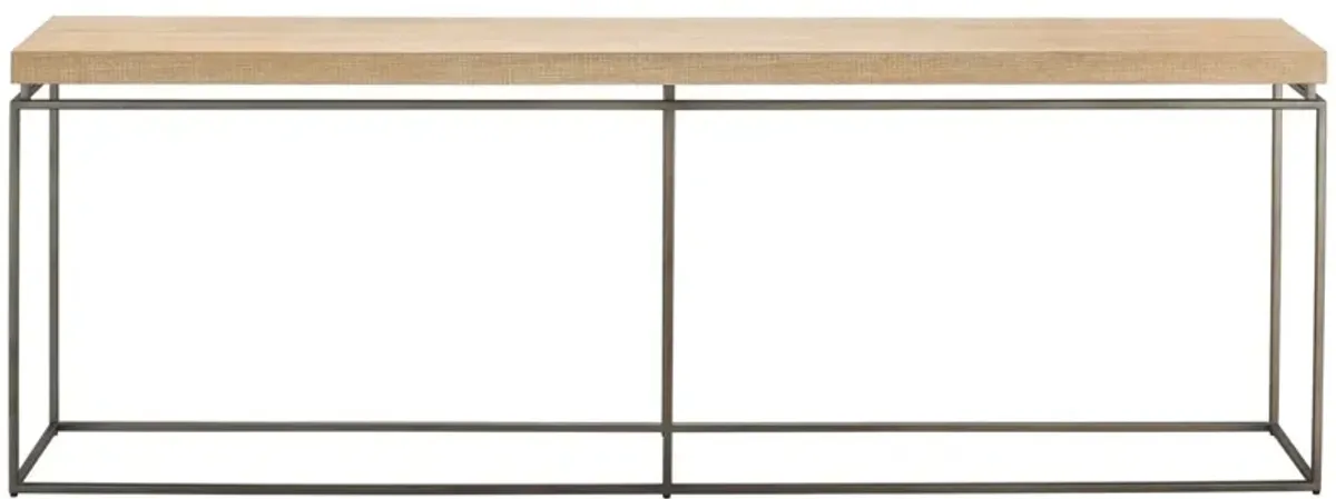 Universal Modern Farmhouse Watts Beige/Pepper Console Table