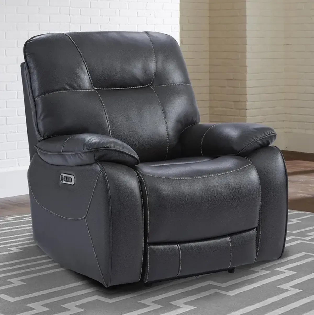 Parker House Axel Collection Power Recliner in Ozone