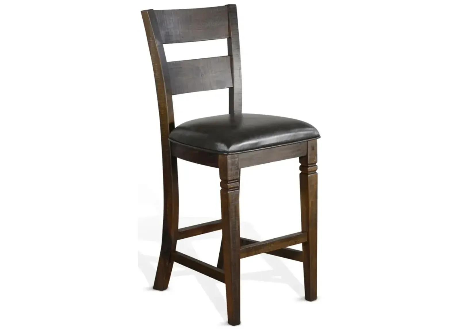 Sunny Designs Homestead Tobacco Leaf Ladderback Barstool