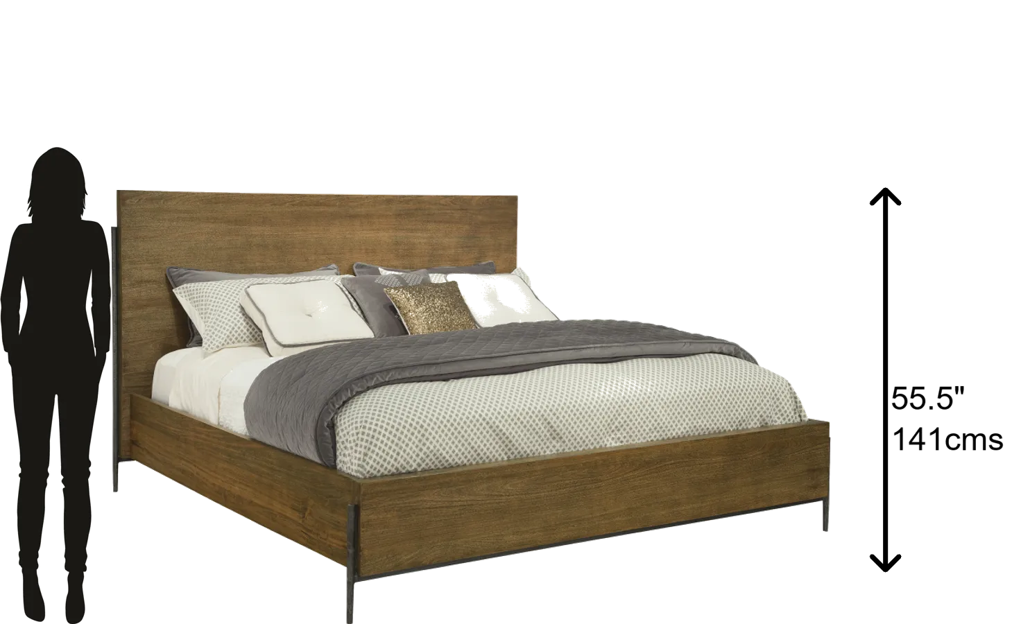 KING PANEL BED