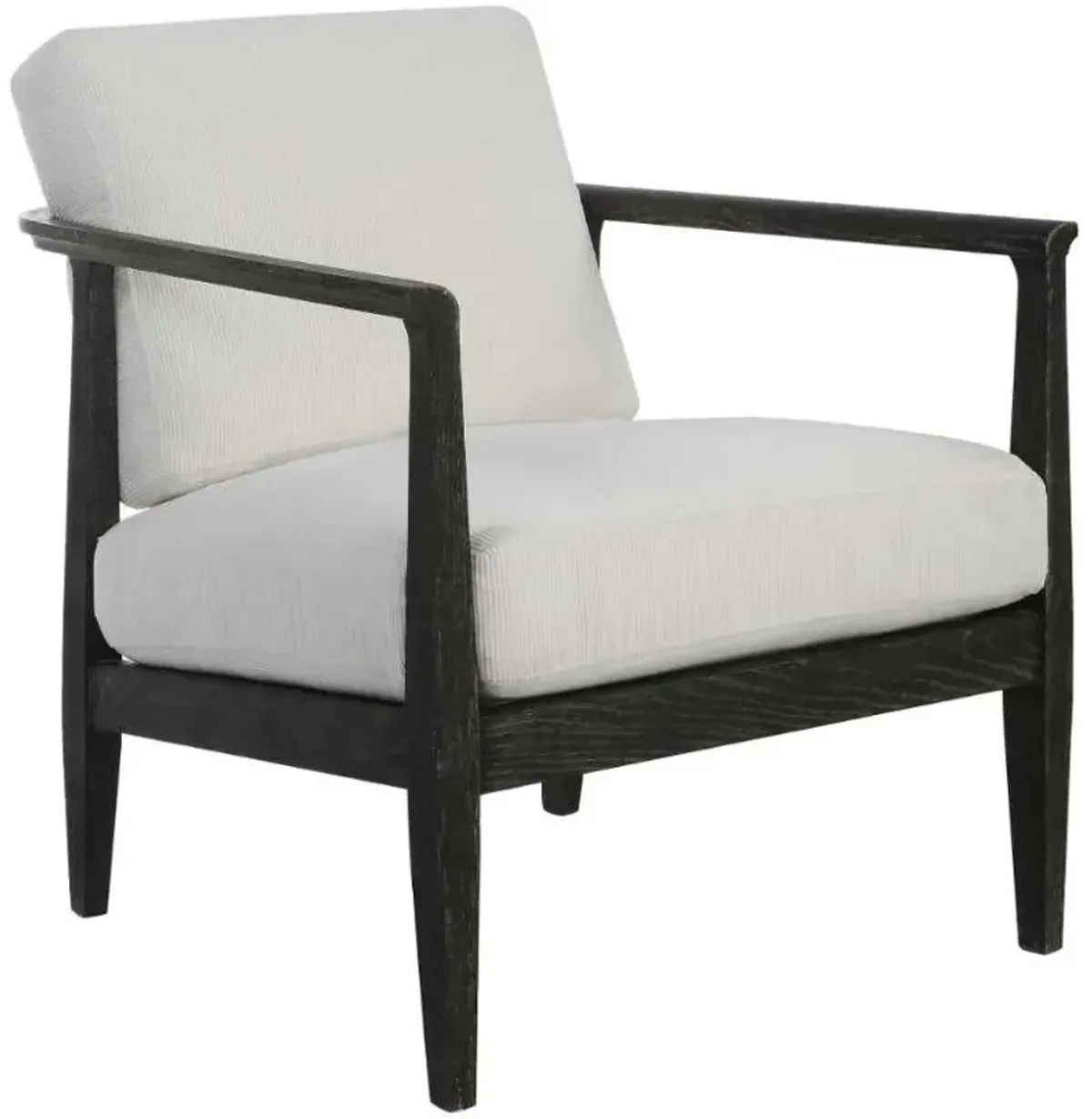 Uttermost Brunei Black/White Accent Chair