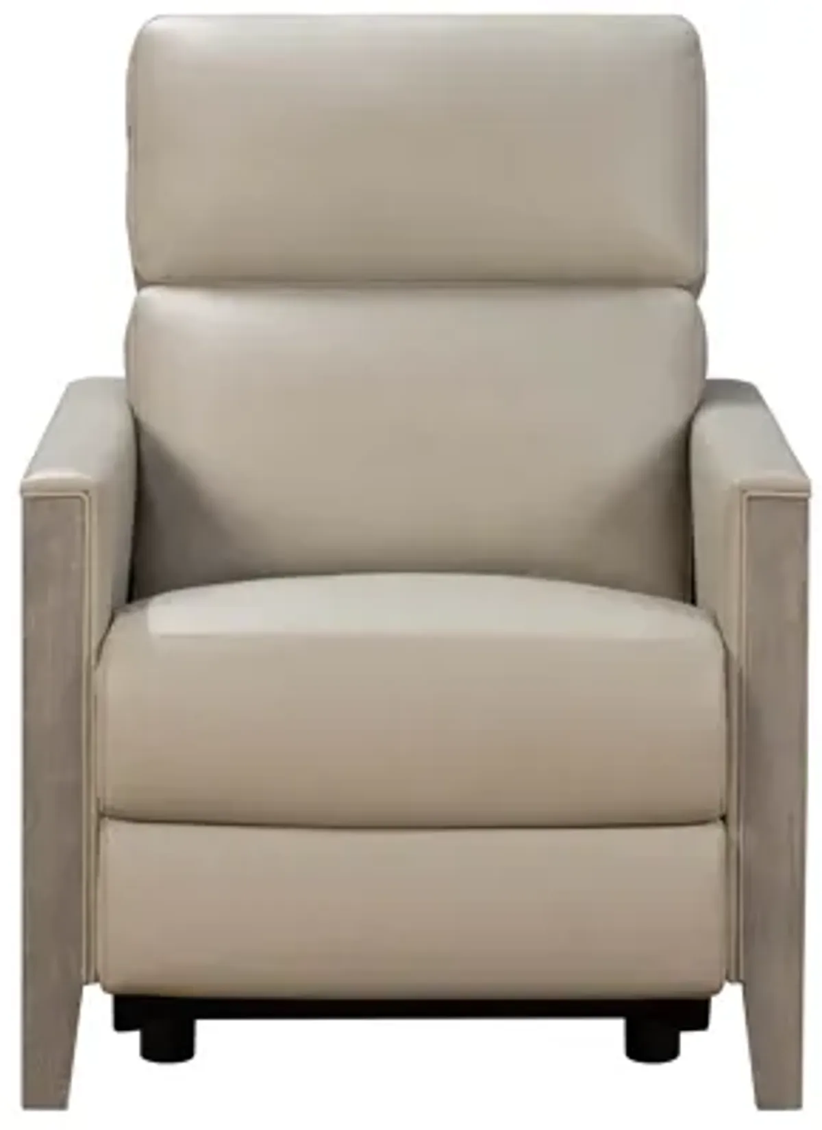 Barcalounger Hartman Power Leather Recliner in Bentley Dove