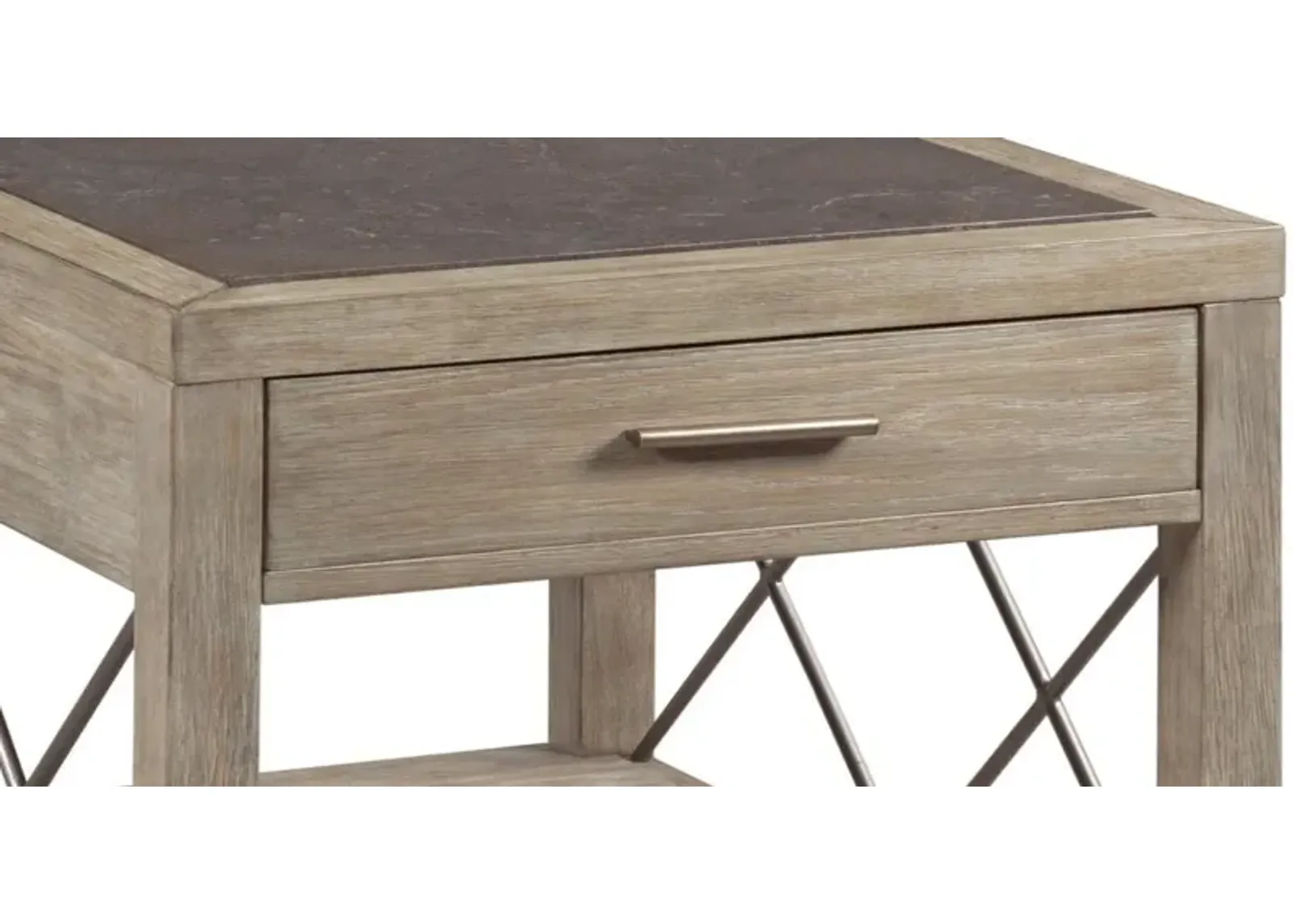 Hammary West End Bluestone Rectangular End Table