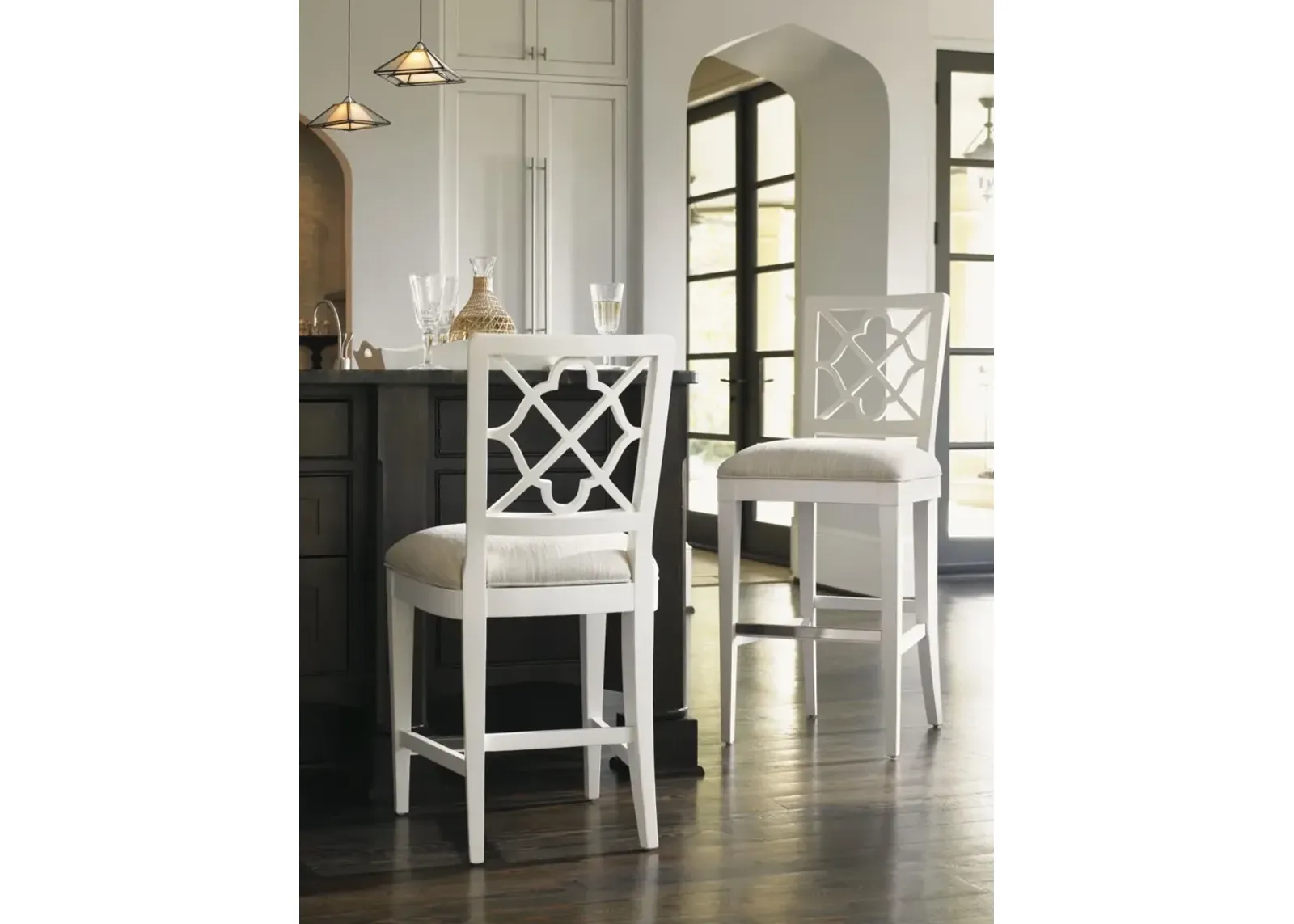 NEWSTEAD BAR STOOL IVORY KEY