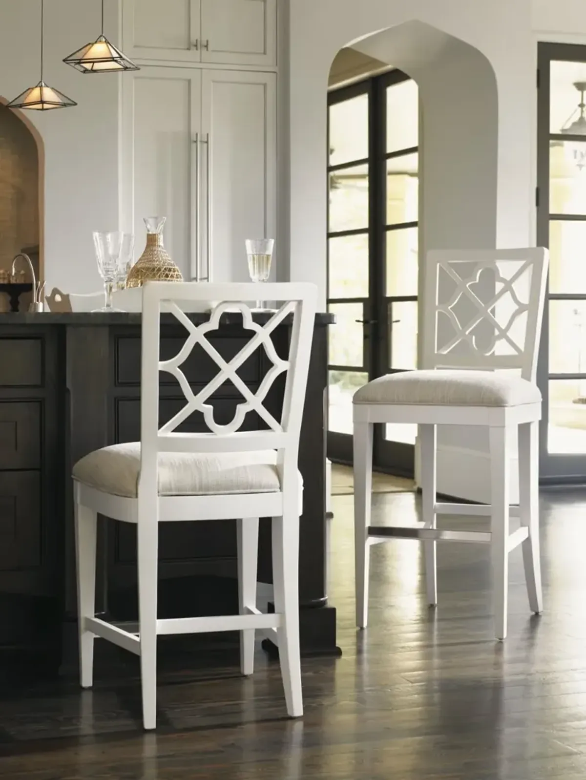 NEWSTEAD BAR STOOL IVORY KEY