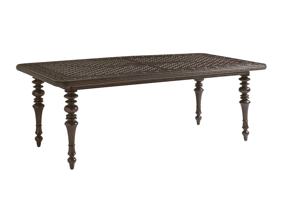 RECTANGULAR DINING TABLE ROYAL KAHALA BLACK SANDS