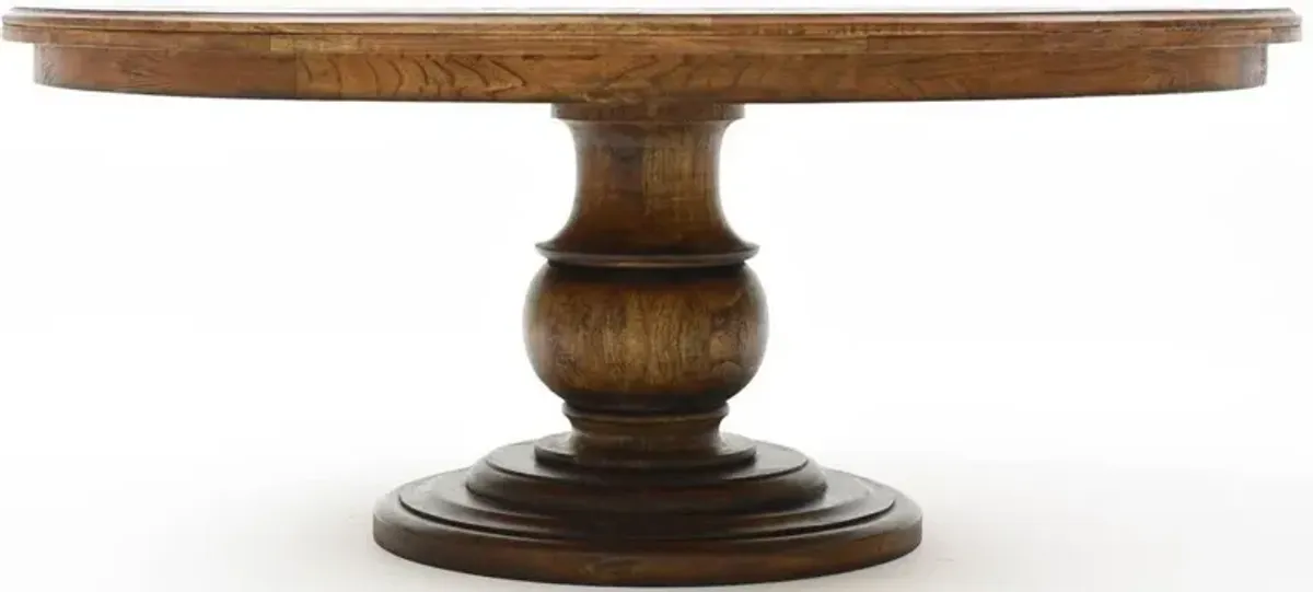 Noble Furniture Scottsdale 72 Inch Dining Table in a Rustic Pecan Finish