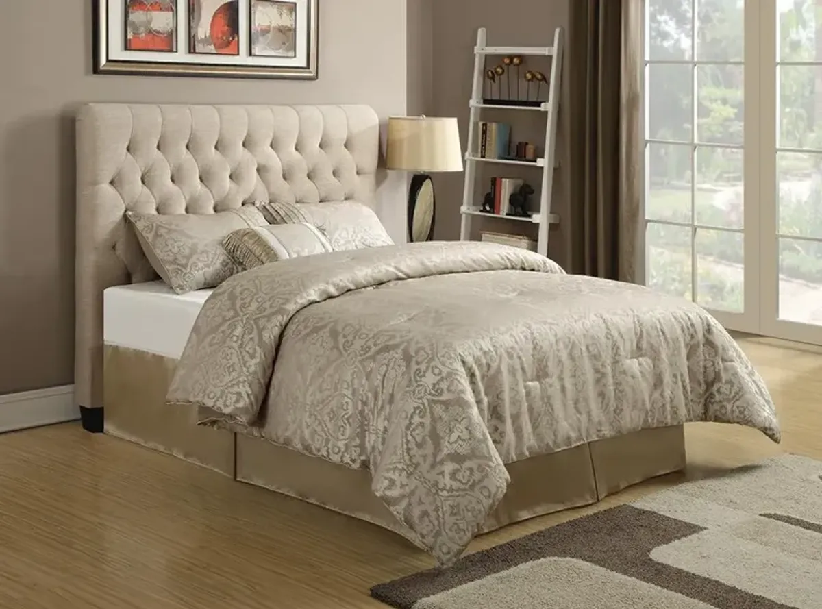 Coaster Chloe Upholstered King Panel Headboard Oatmeal