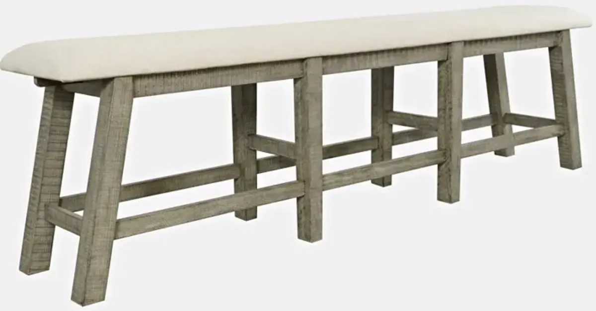 Jofran Telluride Counter Bench Driftwood