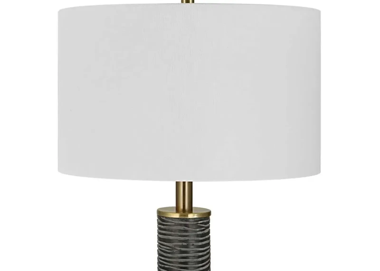 Uttermost Summit Black/Gold/Gray/White Floor Lamp