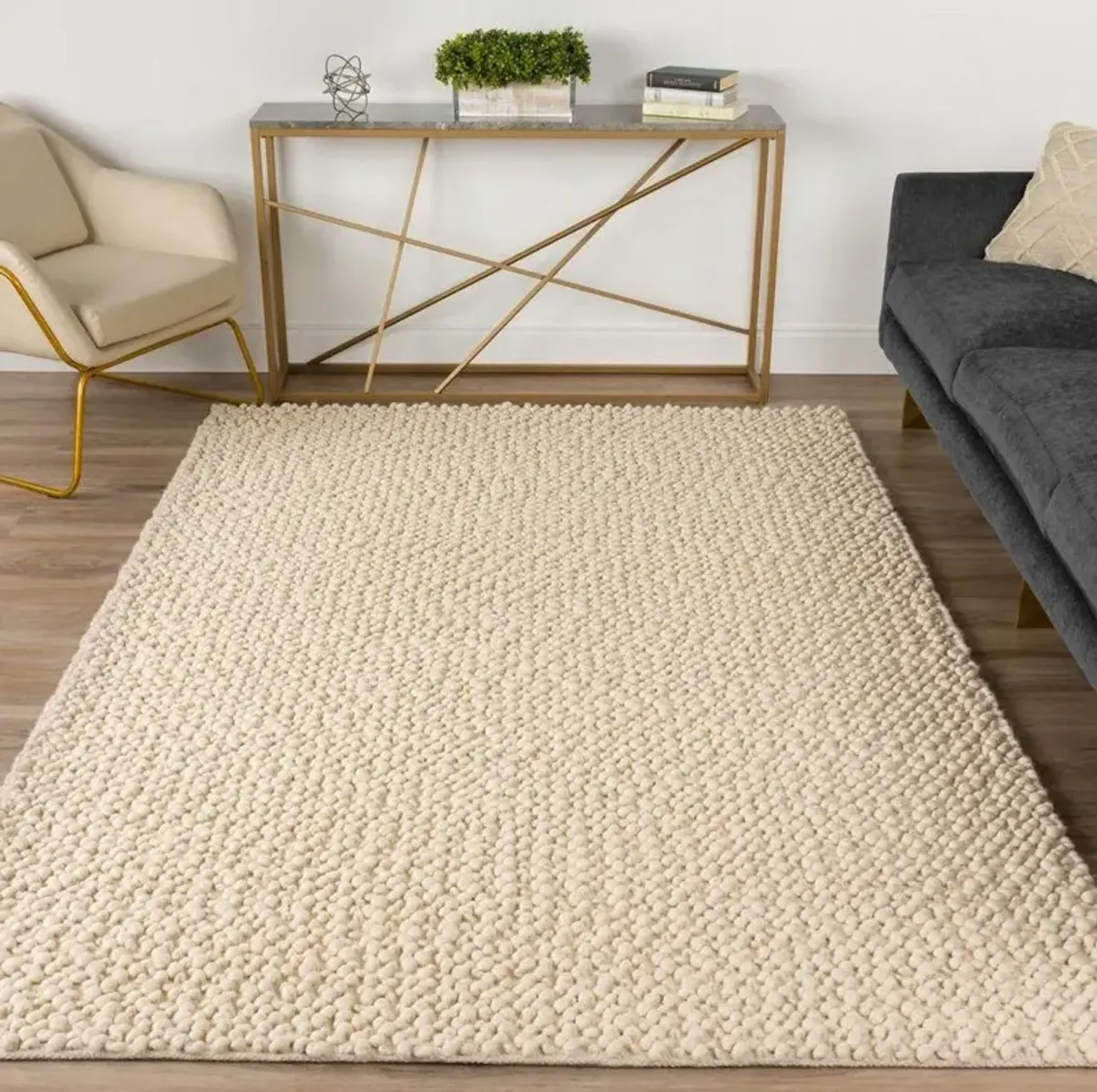 Dalyn Gorbea Vanilla 5'X8' Area Rug