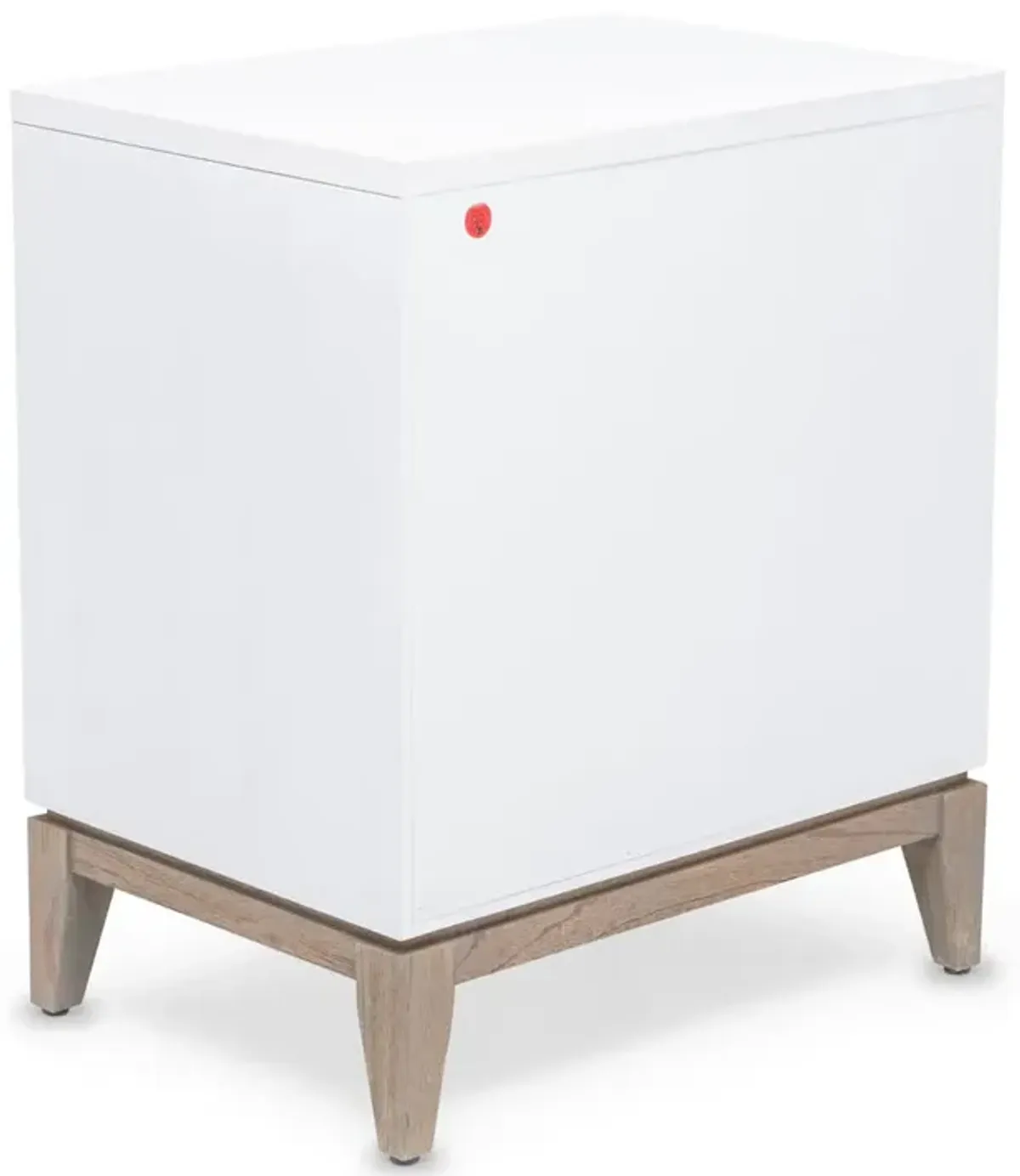 Seawinds Kauai 1-Drawer Nightstand White Crackle Finish