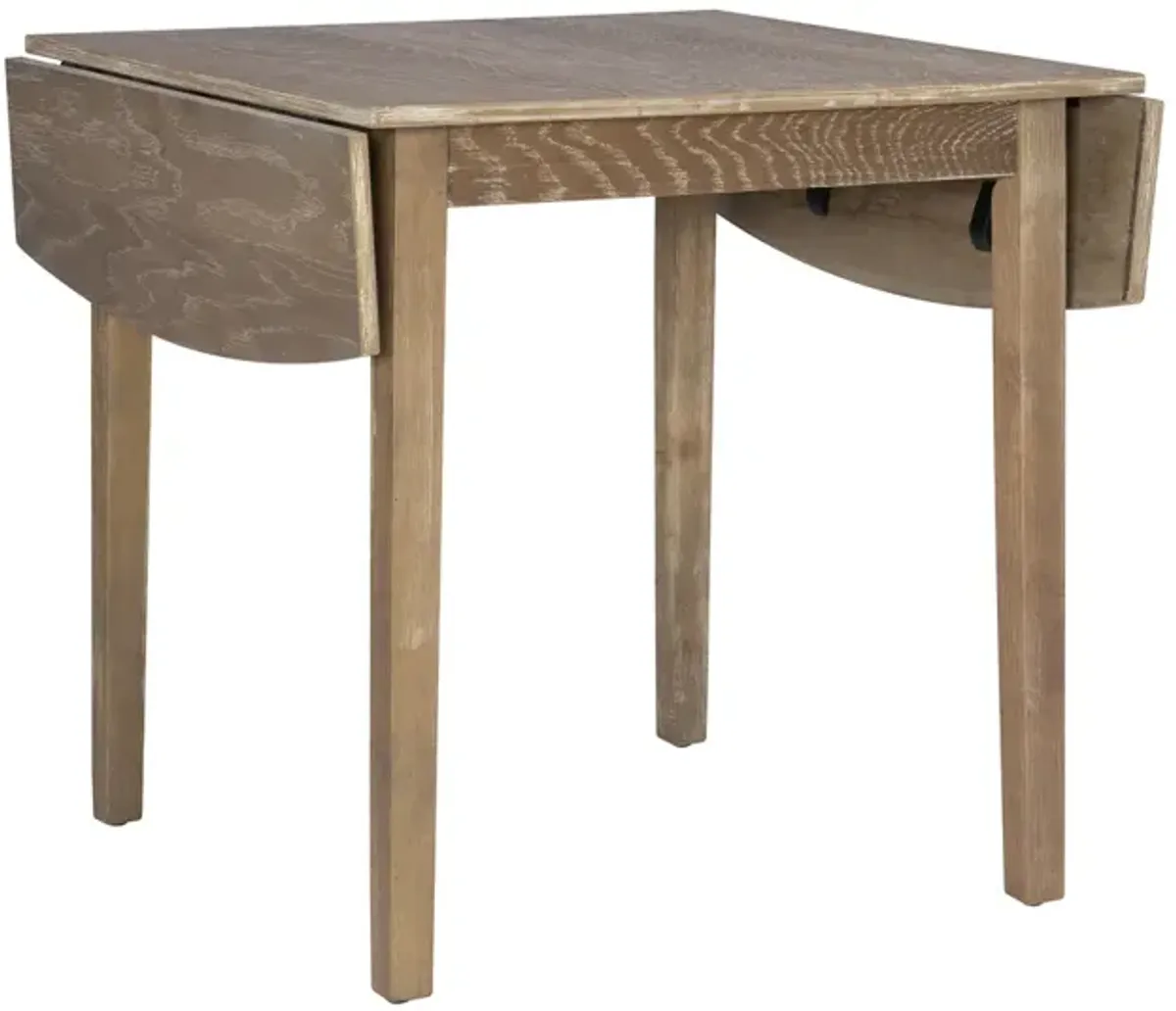 TORINO SQUARE DROP LEAF TABLE GREY WASH