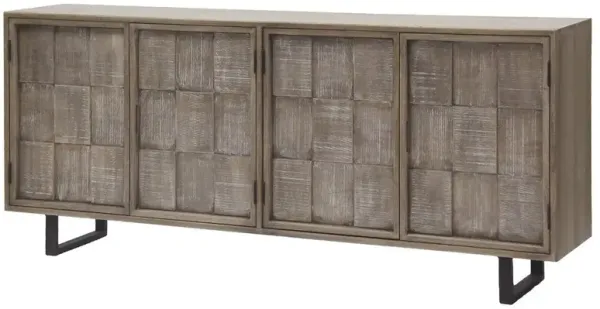 Parker House Crossings Casablanca Collection 78 Driftwood Finish Media Entertainment TV Stand
